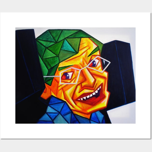 Stephen Hawking Wall Art by PopCubism